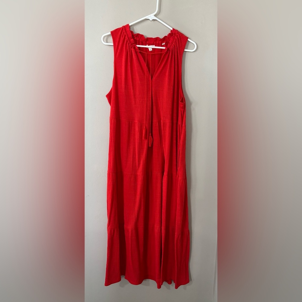 Max Studio Vibrant Red Maxi Dress